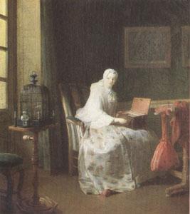 Jean Baptiste Simeon Chardin The Bird-Organ (mk05)